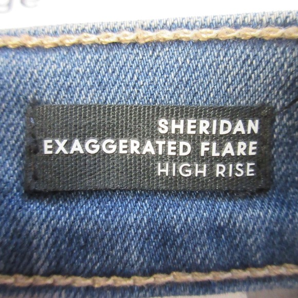 Veronica Beard Sheridan Exaggerated Flare High Rise Jeans Women 32 Designer 756 - Picture 4 of 13